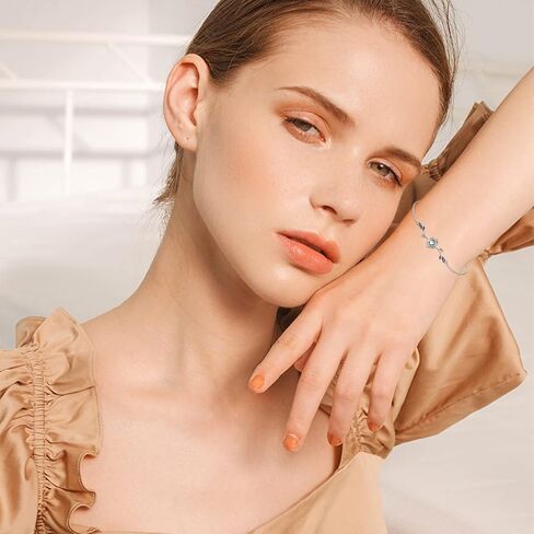 Moonstone Leaf Bracelet,Moonstone Olive Leaf Bracelets,S925 Sterling Silver Moonstone Bracelets for Women,Leaf Moonstone Jewelry Gifts For Women Mother Mom Wife in Saudi Arabia