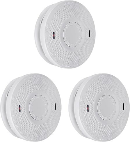 ANKA Smoke Alarms 10 Years Battery Dual Smoke Sensor Alarm with Voice Warning, 10 Year Lithium Battery Fire Alarm,Complies with UL 217 & UL 2034 Standards, Fire Alarms Detector in Saudi Arabia