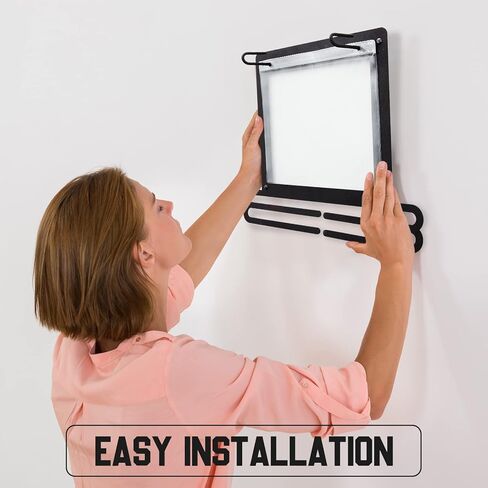 Race Medal and Bib Display Medal Hanger Running Bib and Medal Holder Wall Mounted Hanging Medal Rack Holders with Bib Holder Gifts for Runners(White, Fresh Style) in Kuwait