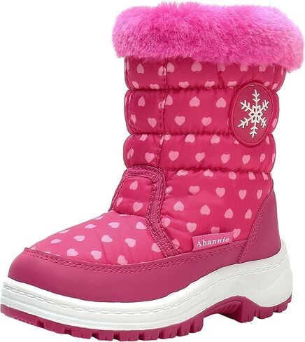 Ahannie Toddler Boys Girls Warm Snow Boots, Kid Outdoor Insulated Winter Boots in Kuwait