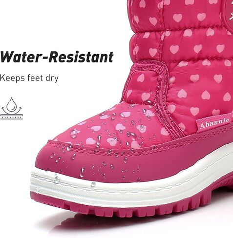 Ahannie Toddler Boys Girls Warm Snow Boots, Kid Outdoor Insulated Winter Boots in Kuwait