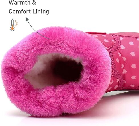 Ahannie Toddler Boys Girls Warm Snow Boots, Kid Outdoor Insulated Winter Boots in Kuwait