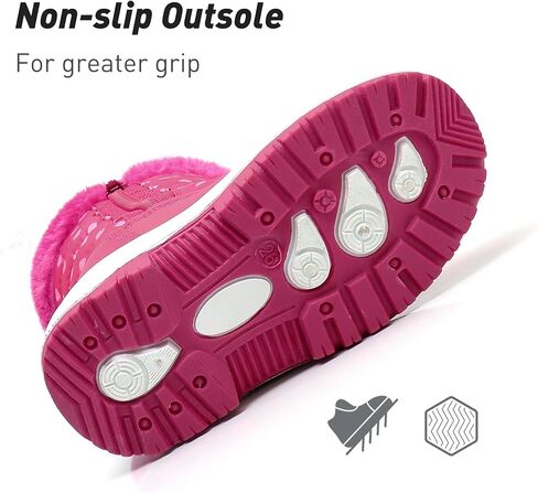 Ahannie Toddler Boys Girls Warm Snow Boots, Kid Outdoor Insulated Winter Boots in Kuwait