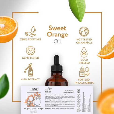 HBNO Organic Eucalyptus Radiata Essential Oil 1oz (30ml) - 100% Pure & Natural, USDA Certified Organic Eucalyptus Essential Oil for Skin - Perfect Eucalyptus Oil for Massage, Relaxation & Aromatherapy in Kuwait