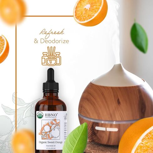 HBNO Organic Eucalyptus Radiata Essential Oil 1oz (30ml) - 100% Pure & Natural, USDA Certified Organic Eucalyptus Essential Oil for Skin - Perfect Eucalyptus Oil for Massage, Relaxation & Aromatherapy in Kuwait