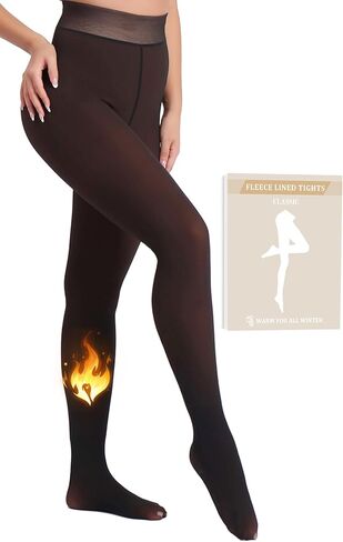 جوارب طويلة مبطنة بالصوف الشفاف من ميريلور للنساء جوارب طويلة شتوية دافئة وسميكة من المخمل الحراري لجميع ألوان البشرة in Kuwait