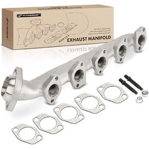A-Premium Right Exhaust Manifold Kit W/Gasket & Studs & Nuts [10Cyl 6.8L] Compatible with Ford F-250/F-350/F-450/F-550 Super Duty, F-53 Chassis, E-350 Club Wagon, E-350/E-450/E-550 Super Duty & More