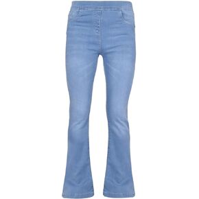A2Z 4 Kids Girls Denim Jeans Comfortable Stretchy Jeggings Flared Bell Bottom Pants - Jeans JN36 Mid Blue 9-10