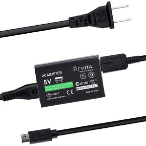 AC Power Charger Adapter with USB Charging Cable Cord for PS Vita 2000 - Wall Chargers Supply Kit for PSV 2000