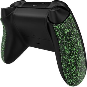 eXtremeRate Grip Cover for Xbox Series X & S Controller, Textured Green Non-Slip Back Panels Accessories, Replacement Side Rails Shell for Xbox Wireless Controller - Controller Not Included