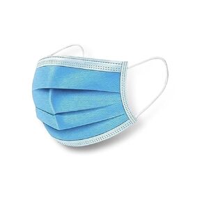 MAGID Disposable Face Coverings with Adjustable Nose Clip, Triple-Layer Construction, Non-Woven Material (50 Masks)