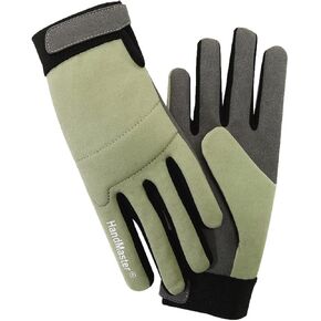 MAGID G251VT Simply Pastel Synthetic Leather Heavy Duty Gardening Glove For Women, Medium (4 Pair)