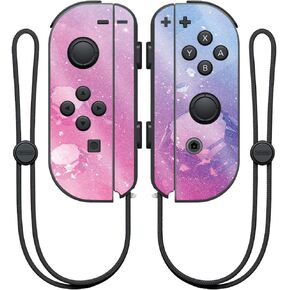MightySkins Glossy Glitter Skin for Nintendo Joy-Con Controller - Pink Diamond | Protective, Durable High-Gloss Glitter Finish | Easy to Apply, Remove, and Change Styles | Made in The USA