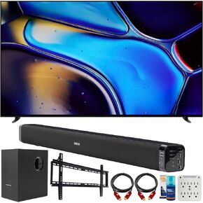 Sony K55XR80 BRAVIA 8 55 inch 4K HDR Smart OLED TV 2024 Bundle with 2 YR CPS Enhanced Protection Pack