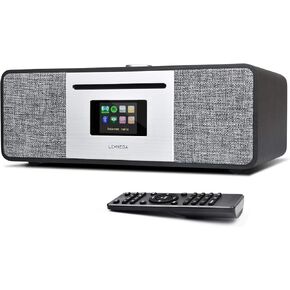LEMEGA MSY5 CD Player,FM Digital Radio,Internet Radio,Spotify Connect,Bluetooth Speaker,Stereo Sound,USB Charging,Clock Alarms,Remote&App Control