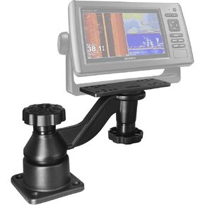 All Aluminium Fish Finder & Chartplotter Mount, Reinforced Arm Marine Electronic Mount, Compatible with Garmin, Lowrance and More Depth Finder