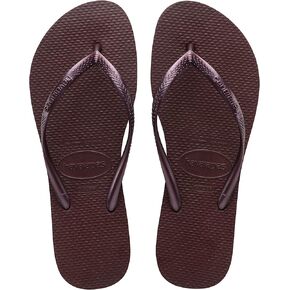 Havaianas Women's Slim Flip Flop Sandals, 11-12 US, Purple (Grape Wine)