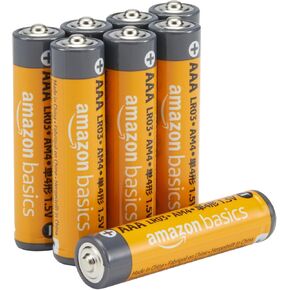 Amazon Basics AAA Alkaline High-Performance Batteries, 1.5 Volt, 10-Year Shelf Life, 36 count (Pack of 1)
