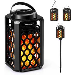 2 Pack Outdoor Bluetooth Speakers, Portable Led Flame Speaker Waterproof with Torch Atmosphere 10w Enhanced Bass for Patio Porch Garden Home Backyard Decor, Gifts for Men Women Couples Dads Moms