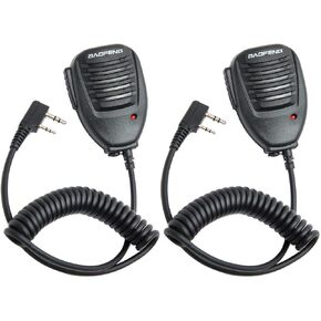BAOFENG Microphone Police Walkie Talkie Mic Accessories Ham Radio Speaker Mic for UV-5R BF-F8HP 5RM UV-21R UV-5G Plus GM-15PRO GM-5RH K5PLUS AR-152 TIDRADIO TD-H3 TD-H8 Quansheng UV-K5 (2)