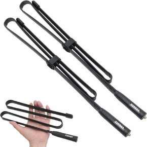 2 Pack 42.5-Inch Length SMA-Female Dual Band 144/430Mhz Foldable CS Tactical Antenna for GMRS Radio Baofeng UV-5R BF-F8HP 5RM UV-21R UV-5G Plus GM-5RH K5PLUS AR-152 GM-15PRO Radio Antenna