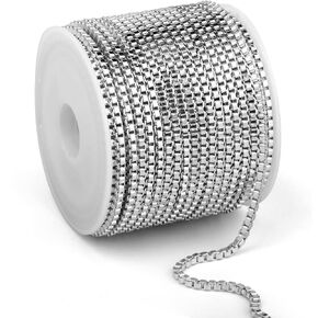 [33 FT] Gold Paperclip Chains Roll, 3.8mm Wide 14K Gold Plated Brass Paperclip Link Chains Spool Bulk for Jewelry Making