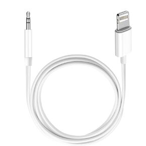 (Apple MFi Certified) iPhone AUX Cord for iPhone,Lightning to 1/8 Inch Audio Cable,3.3ft, Headphone Jack Adapter Male Aux Stereo Audio Cable Compatible for iPhone 14/13/12/11/XR/X/8/7 (White)