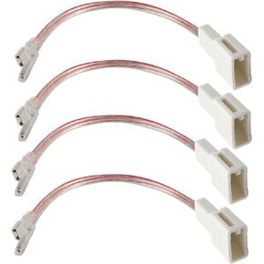 NuIth Car Speaker Wiring Harness Adapters for Toyota 2000-2015 4Runner Camry Tundra FJ Cruiser, Subaru WRX STI 2012-2019 Aftermarket Front Rear Door Speaker Connector 4 PCS