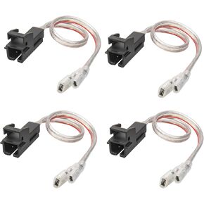 RED WOLF Door Speaker Wiring Harness Replacement for Chevy GMC Silverado Sierra 1995-2009, Buick 1995-2006, Cadillac 1988-1999 Install Aftermarket Audio Speaker Wire Cable 4 PCS