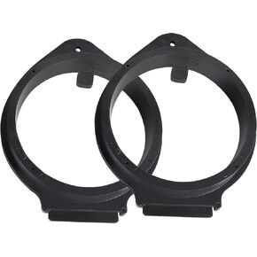 NuIth Aftermarket Front & Rear Door Speaker Adapter Spacer Ring for GM GMC 2006-2019, Chevy 2006-2021, Cadillac 2007-2014 Vehicles 6.5 Inch Speaker Bracket Installation 2 Pack