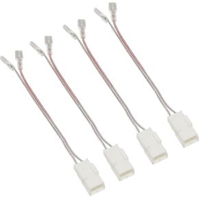 RED WOLF Door Speaker Wiring Harness Compatible with 2003-2019 Jeep Wrangler JK, Chrysler, Dodge Vehicles Car Harness Plug for Aftermarket Front Rear Door Speaker Wire Cable Connector 4 PCS