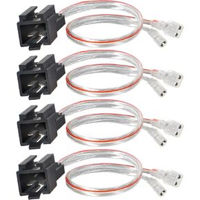 NuIth Car Door Speaker Wire Harness Adapter Connector Compatible with 1997-2003 Jeep TJ Cherokee Wrangler, 1998-2007 Dodge Ram Dakota, 1991-2004 Chrysler 300 Concorde Door Speaker Harness 4PCS