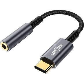 USB Type C to 3.5mm Female Headphone Jack Adapter,(2-Pack) USB C to Aux Audio Dongle Cable Cord Compatible with iPhone 15/16/16 Pro Max/16 Pro/16 Plus,Galaxy S24/S23/S22/S21 Ultra,iPad Pro