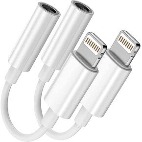 Lightning to 3.5 mm Headphone Jack Adapter, [Apple MFi Certified] 3 Pack iPhone 3.5mm Headphones/Earphones Aux Audio Dongle Adapter Compatible for 14 13 12 11 XS XR X 8 7, Support All iOS
