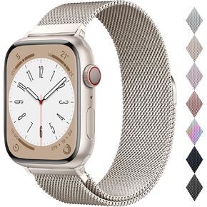 حلقة أصلية من الفولاذ المقاوم للصدأ لساعة Apple مقاس 38 مم 40 مم 41 مم 42 مم 44 مم 45 مم 49 مم، أشرطة بديلة بمشبك مغناطيسي لسلسلة iwatch Ultra SE 8 7 6 5 4 3 2 1، حزام ساعة للنساء والرجال لساعة Apple