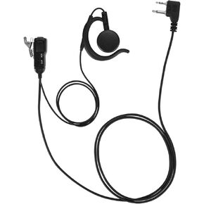 Earpiece for Midland GXT1000VP4 Walkie Talkie 2 Way Radio Surveillance Security Headset Acoustic Tube Ear Piece with Mic PTT LXT500VP3 GXT1050VP4 GXT1000XB (2 Packs)