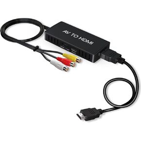 VHS to Digital Converter, USB Video Capture Card, Video Capture Device, RCA TO USB Converter,Convert VHS VCR Hi8 Mini DV to Digital/DVD,For Tape Player Camcorder Camera PC TV,Windows Mac OS Compatible
