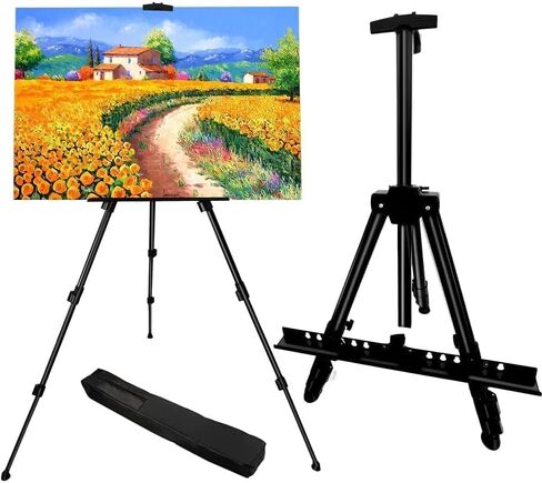 RRFTOK Art Easel Stand, 17-66 in Adjustable Metal Tripod with Bag in Saudi Arabia
