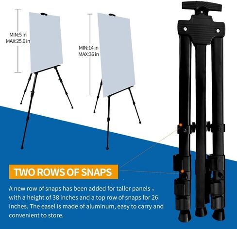 RRFTOK Art Easel Stand, 17-66 in Adjustable Metal Tripod with Bag in Saudi Arabia
