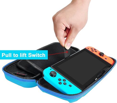 daydayup Switch Carrying Case Compatible with Nintendo Switch/Switch OLED, with 20 Games Cartridges Protective Hard Shell Travel Carrying Case Pouch for Console & Accessories in Saudi Arabia