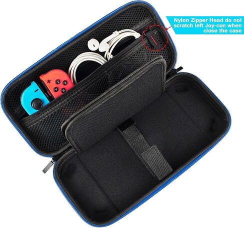 daydayup Switch Carrying Case Compatible with Nintendo Switch/Switch OLED, with 20 Games Cartridges Protective Hard Shell Travel Carrying Case Pouch for Console & Accessories in Saudi Arabia