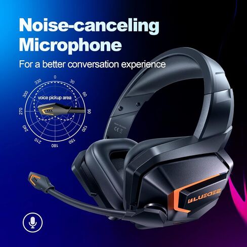 DEEBOX Gaming Headset for PC, PS5, PS4, Xbox, Gaming Headphone with Detachable Noise Canceling Mic, Wired Gaming Headsets 3.5mm for PC, Laptop, Mac & Nintendo NES Games in Saudi Arabia