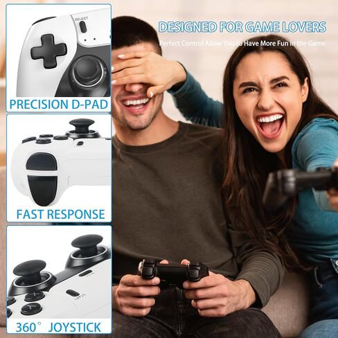 Retro Game Console with 20000 Games,Plug & Play Video Game Console TV Games,4K HDMI 64G 18 Emulators Classic Games, Dual Controllers for Kids Boys & Girls White in Saudi Arabia