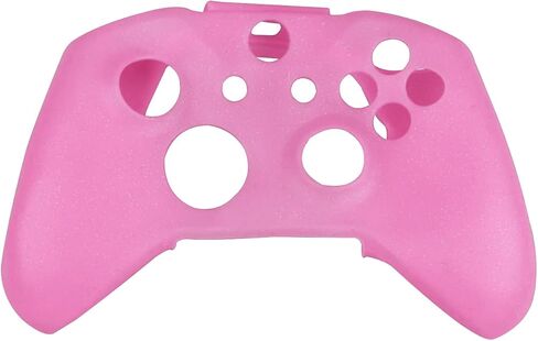 RALAN Glitter Controller Skin for Xbox One, Anti-Slip Silicone Controller Cover Protector Compatible for Xbox 1 Wireless/Wired Gamepad Joystick with 4 Thumb Grips Caps and Black Pro Thumb Grip x 8 in Saudi Arabia