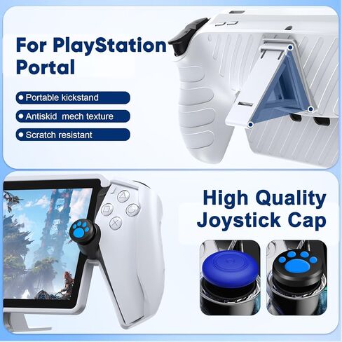 Accessories Bundle for PlayStation Portal, Portable Carrying Case for PS Portal, Magnetic Charging dock for PS5 Portal, Protective Case, 2 HD Screen Protectors, Wired Headphone, 4 Thumb Grips in Saudi Arabia