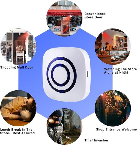 Motion Sensor Alarm,Wireless Driveway Alarm Indoor Home Security Business Detector Alert System -Monitor&Protect Property - 2 Receiver and 3 PIR Sensor-38 Chime Tunes in Saudi Arabia