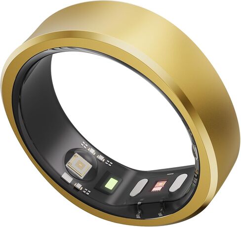 RingConn Gen 1, Smart Ring for Women/Men, No App Subscription, Size First with Sizing Kit, Smart Ring Health Tracker, 7-Day Battery Life, Fitness & Sleep Tracker for iOS & Android (Black, Size 10) in Saudi Arabia