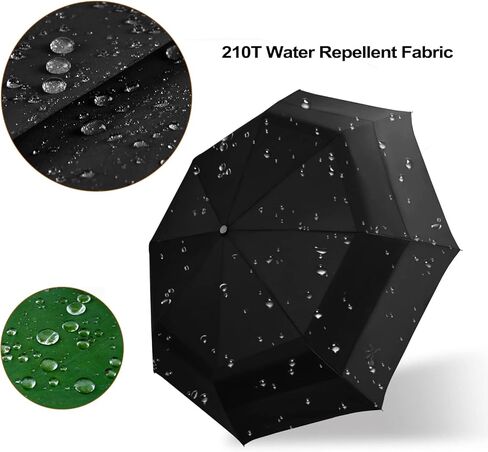 Lejorain Big Windproof Umbrella for Rain - Automatic Large Travel Men Golf Umbrellas Double Layer Collapsible Portable Rain Umbrella Heavy Duty in Kuwait