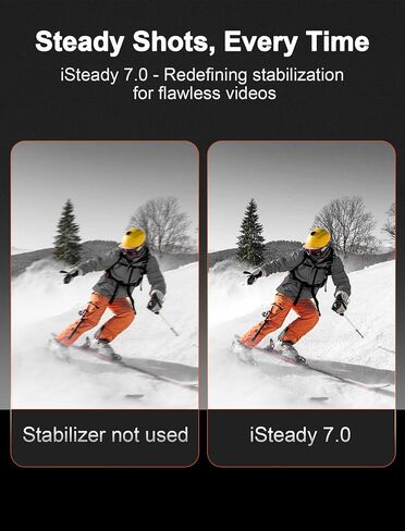 hohem iSteady M6 Kit Gimbal Stabilizer for Smartphone, 3-Axis Phone Gimbal with AI Tracking Sensor Magnetic Fill Light, Gimbal Stabilizer for iPhone & Android, Phone Stabilizer for Video Recording in Kuwait