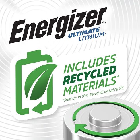 Energizer AA Lithium Batteries, World's Longest Lasting Double A Battery, Ultimate Lithium (8 Battery Count) in Saudi Arabia